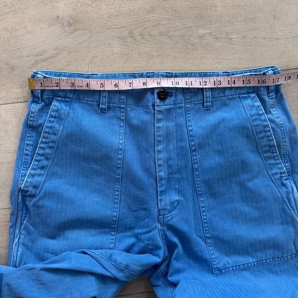 Alex Mill Pants Herringbone blue size 14 relaxed straight leg utility chino - Picture 5 of 7